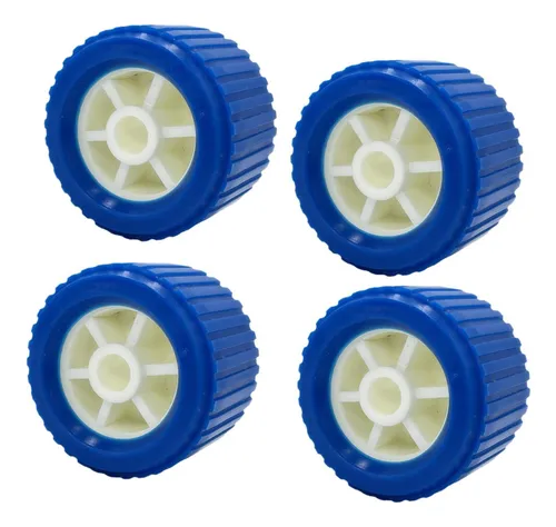 4x Ruedas Elevadoras Para Barcos Con Rodillos Acanalados