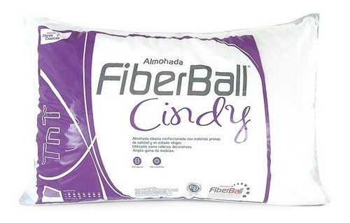 Almohada De Tejido 100% Microfibra Fiberball Cindy 60x40 Cm