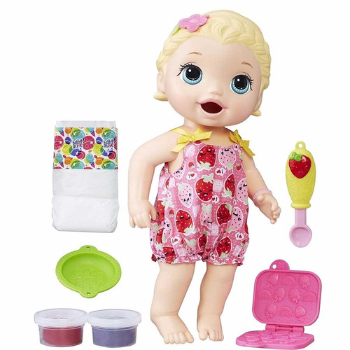 Muñeca Hasbro Baby Alive Lily Comiditas Come Y Toma