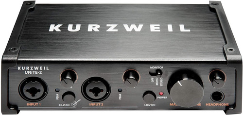 Kurzweil Unite2 Placa De Sonido Usb 2 Canales 2 Salidas