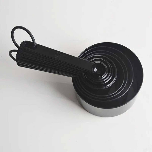 Eahsap x 10 Juego Cucharas Medidoras Tazas Medidoras Repostería Cocina Color Negro