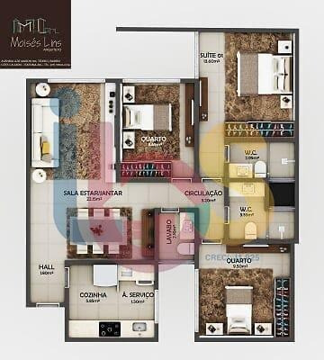 Imagem 4 de 5 de Vendo Apartamentos 3/4 No Residencial Distak - Centro - Itabuna/ba - 5746