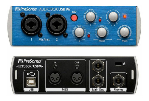 Interfase Audio Presonus Audiobox Usb96 96k 2x2