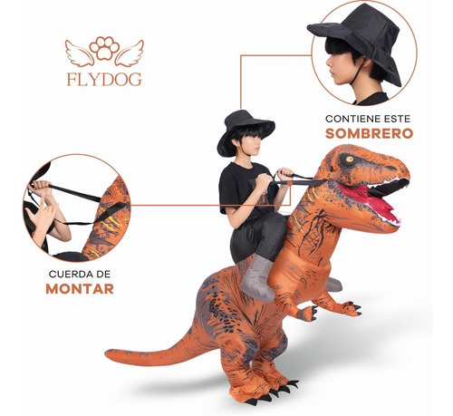 Disfraz Inflable De Dinosaurio Para Montar Para Adulto Y Niño | Meses sin intereses Disfraz Inflable De Dinosaurio Para Montar Para Adulto Y Niño | Meses sin intereses