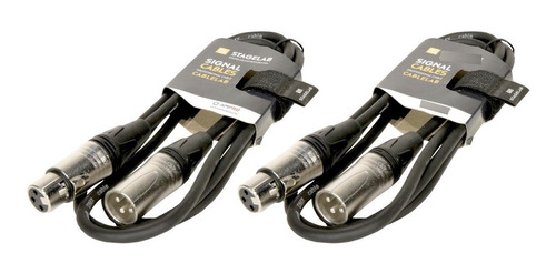 2 Cables Dmx De 4.5 Metros Garantia / Abregoaudio