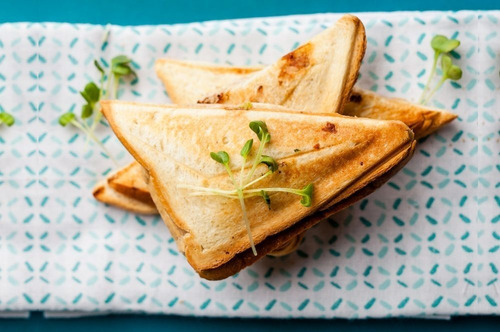 Sandwichera Electrica Panini Doble Tostadora Antiadherente
