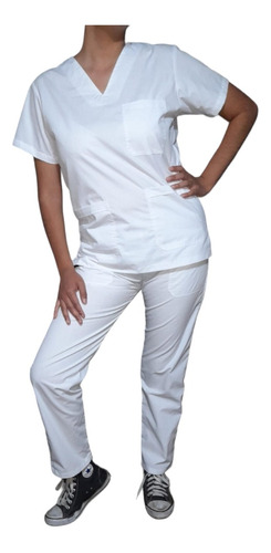 Oferta! Pantalón Blanco/ Hl Ambos-acrosel/ Unisex/ T: S-xl