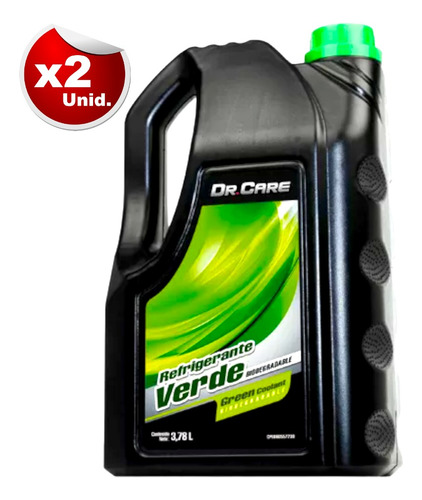 Refrigerante Dr Care Verde Galon 3.78l 2 Unid