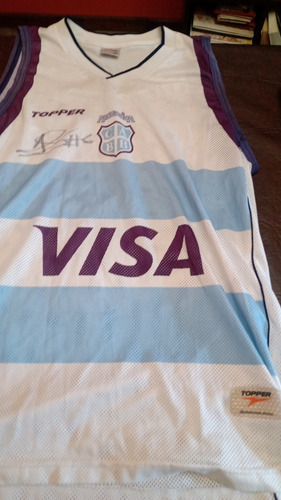 Camiseta De Colección Selección Argentina Basquet 2004 