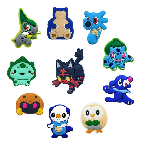 80 Imanes De Pokemon De Pvc Para Refrigerador 3 Cm Pikachu
