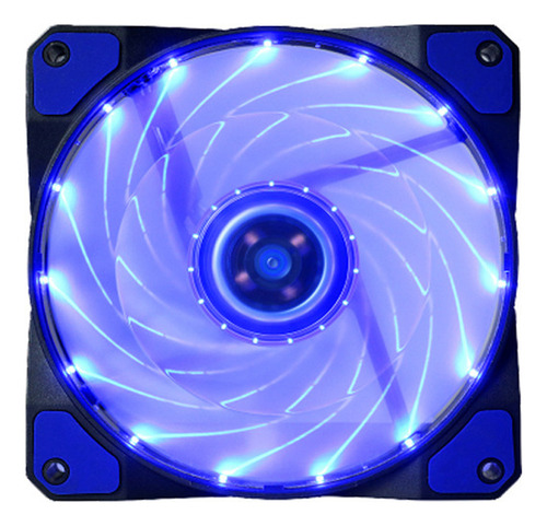 Computadora De Pc M Fan 15 Led Quite, 120 Mm, 12 V, 4 Pines,
