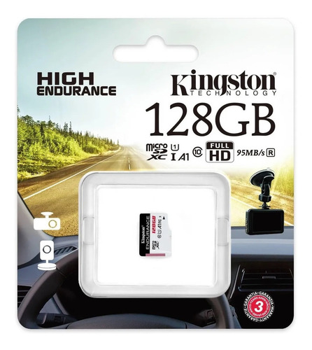 Memoria Micro Sd 128gb Kingston Endurance 95r/30w Sdce/128gb