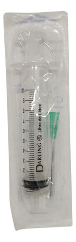 Jeringa Descartable 10ml Con Aguja 40x8 Darling X 100 Un. Capacidad En Volumen 10 Ml