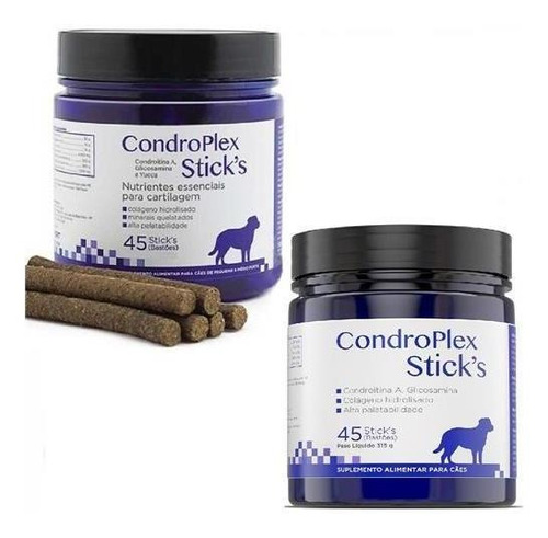 Condroplex Sticks 315g - Suplemento Para Cães