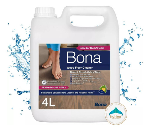 Bona Wood Floor Cleaner Limpador Piso Madeira 4l
