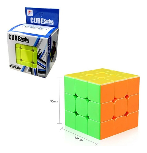 Cubo Rubik 3x3 Profesional Speed Cube Sin Adhesivo Blanco