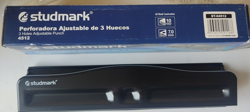 Perforador Ajustable De 3 Huecos Studmark