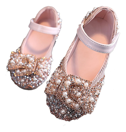Zapatos De Princesa Niñas Brillantes Fiesta Mary Jane Boda
