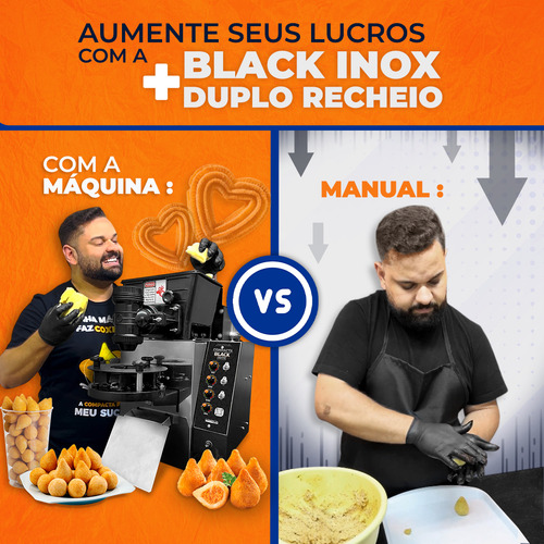 Kit Máquina De Fazer Salgados E Doces Com Duplo Recheio 220V