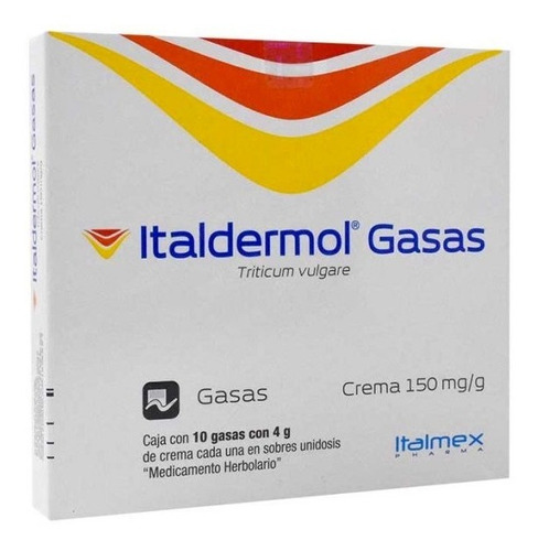 Italdermol Gasas 4g Caja Con 10 Sobres 150mg/g