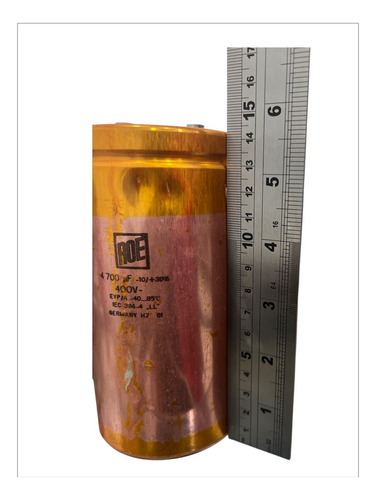 Capacitor Roe 4700uf 400vdc - Pack 1 Unidad (Usado)