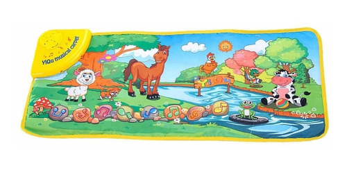 Tapete Musical Para Bebes Con Animales De La Granja 28x72cms