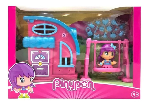 Pinypon Casita Con Figura Y Accesorios Muñeca Coleccion Edu