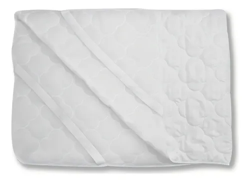 Protector Queen Acolchado Tipo Hotel 160x190 Cm Color Blanco