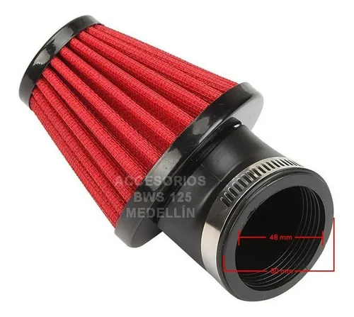 Filtro De Aire De Alto Flujo Marca Rad Universal Para Motos