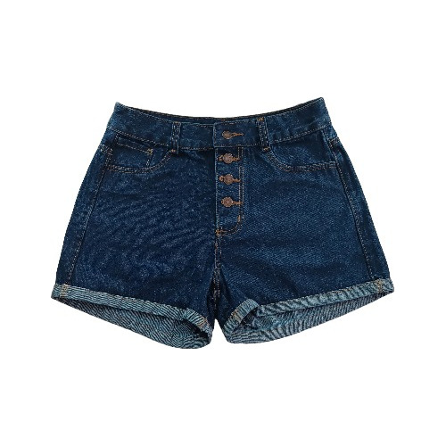 Shorts Mujer Jeans Rígido 