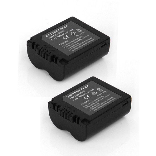 2 X Batería Cgr-s006a Para Panasonic Cgr-s006a/1b Lumix Dmc-