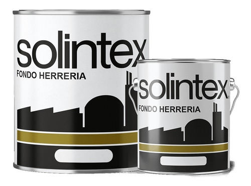 Fondo De Herreria Solintex Gris 1/4 Galón