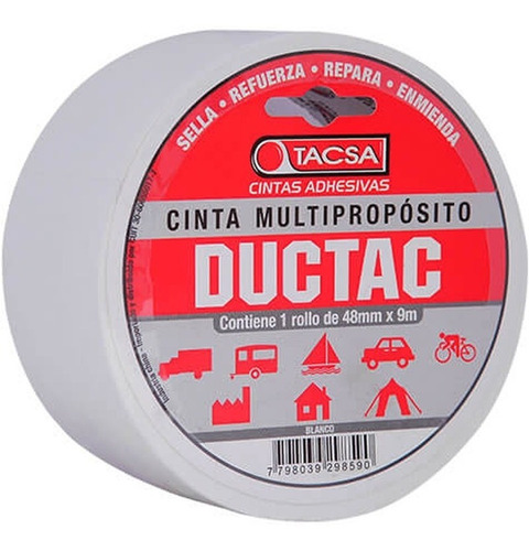 Cinta Ductape Multipropósito 48mm X 9mts Varios Color Rmejia