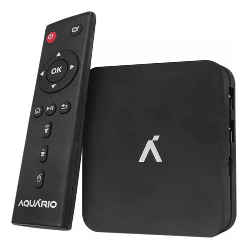 Tv Box Aquário Stv-3000 4k 8gb Preto Com 1gb De Memória Ram