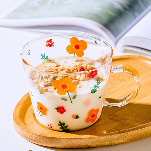Taza De Café De Vidrio, Tazas De Bebidas De 15 Para Yogur,