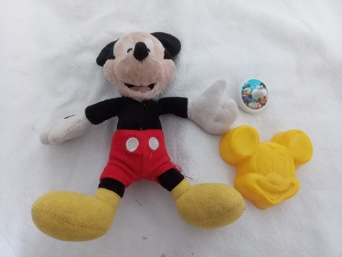 Lote Peluche Mickey Molde Arena Y Trompito