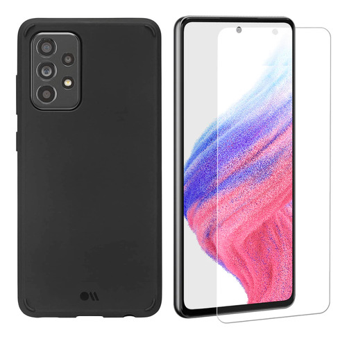 Funda Case Mate Para Galaxy A52 / A52s - Negro + Mica