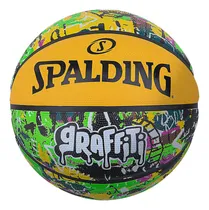 Comprar Spalding Pelota Goma Grafitti Basketball Oficial - El Rey