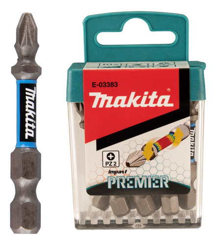 Puntas De Impacto Pz2 X 2 Premier 10 Piezas Makita E03383