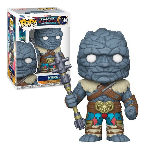 Funko Pop! Boneco de ação Marvel Korg 62425 da coleção Thor Love And Thunder #1044