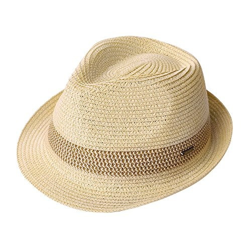 Fedora Moda Sombrero De Sol Packable Verano De Paja Panamá 