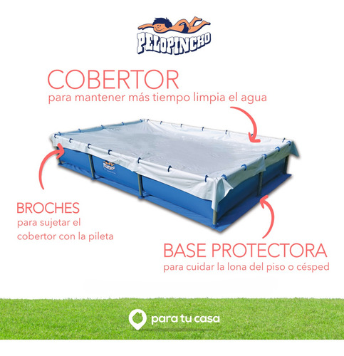 Cubre Pileta Cobertor Y Base Protectora 1030 Pelopincho Ct