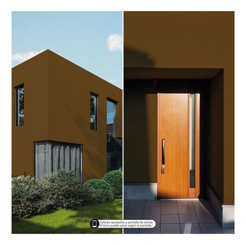 Pintura Látex Tecza 10l Colores Intensos Interior Y Exterior Almendra Mate