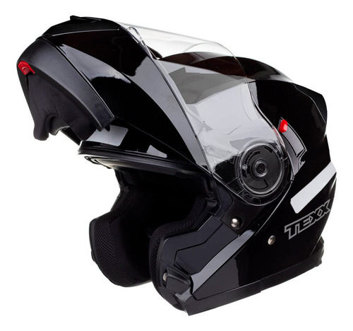 Capacete Moto Articulado Com Óculos Solar Texx Gladiator