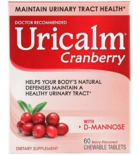 Uricalm Cranberry - Suplemento Dietético Diario Masticable