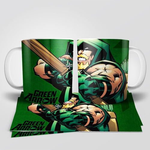 Flecha Verde Green Arrow Taza Tu Propio Estilo