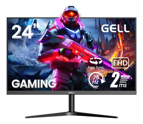 Computadoras Monitor 24 Pulgadas Gamer Gell Pantalla Pc