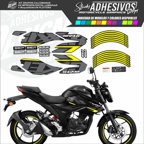 Calcomanias Gixxer 150 - 250 Personalizadas Tipo Originales 