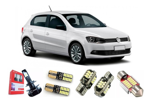 Kit Lâmpadas Led Premium Completo Volkswagen Gol G6