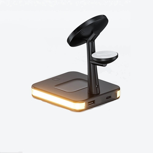 Carregador Dock 3 Em 1 Sem Fio Suporte P/ iPhone Magsafe